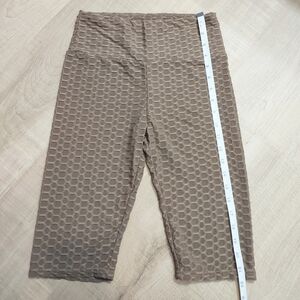 Dreamsicle Women's Tan Textured Biker Shorts Size S/M